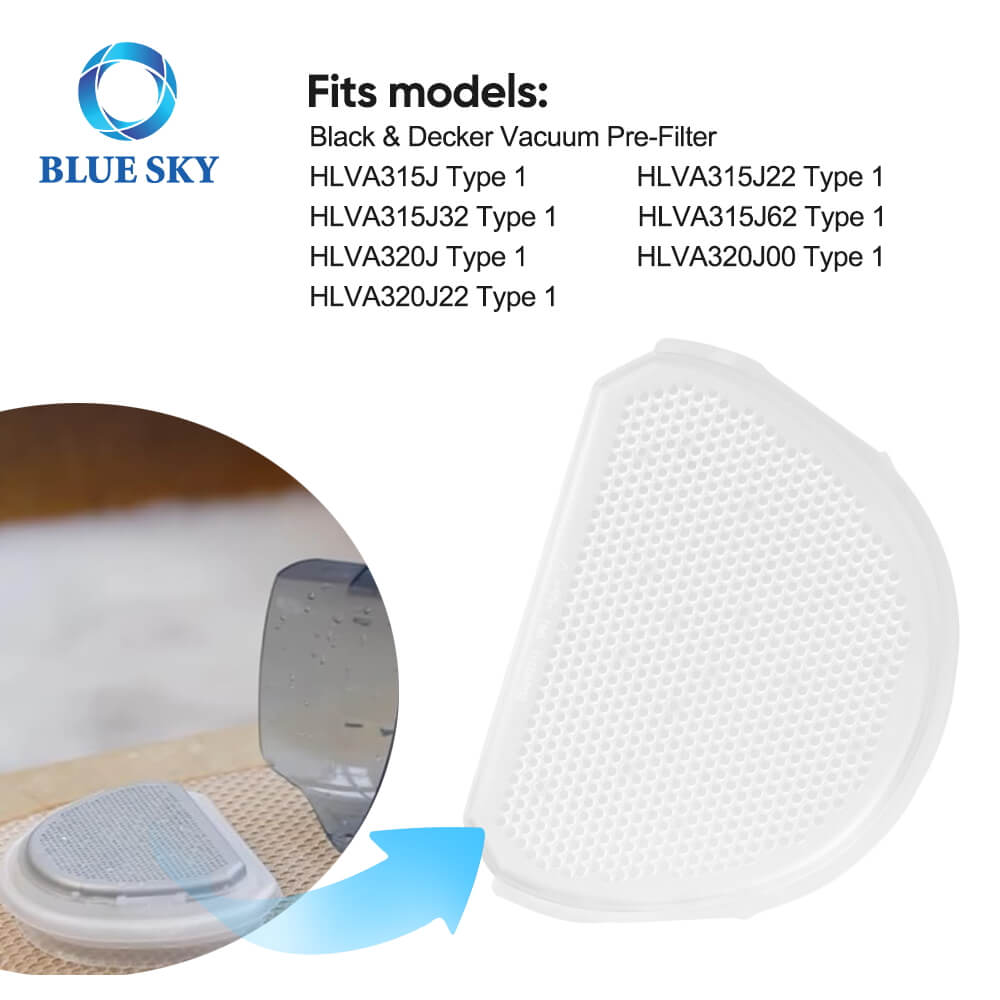 Vacuum Cleaner Filter Replacement 90640311 for Black and Deckers HLVA315J Model 1 HLVA315J22 HLVA320J HLVA320J00 Reemplazo de filtro de aspiradoras 90640311 para Black y Deckers HLVA315J Modelo 1 HLVA315J22 HLVA320J20J HLV