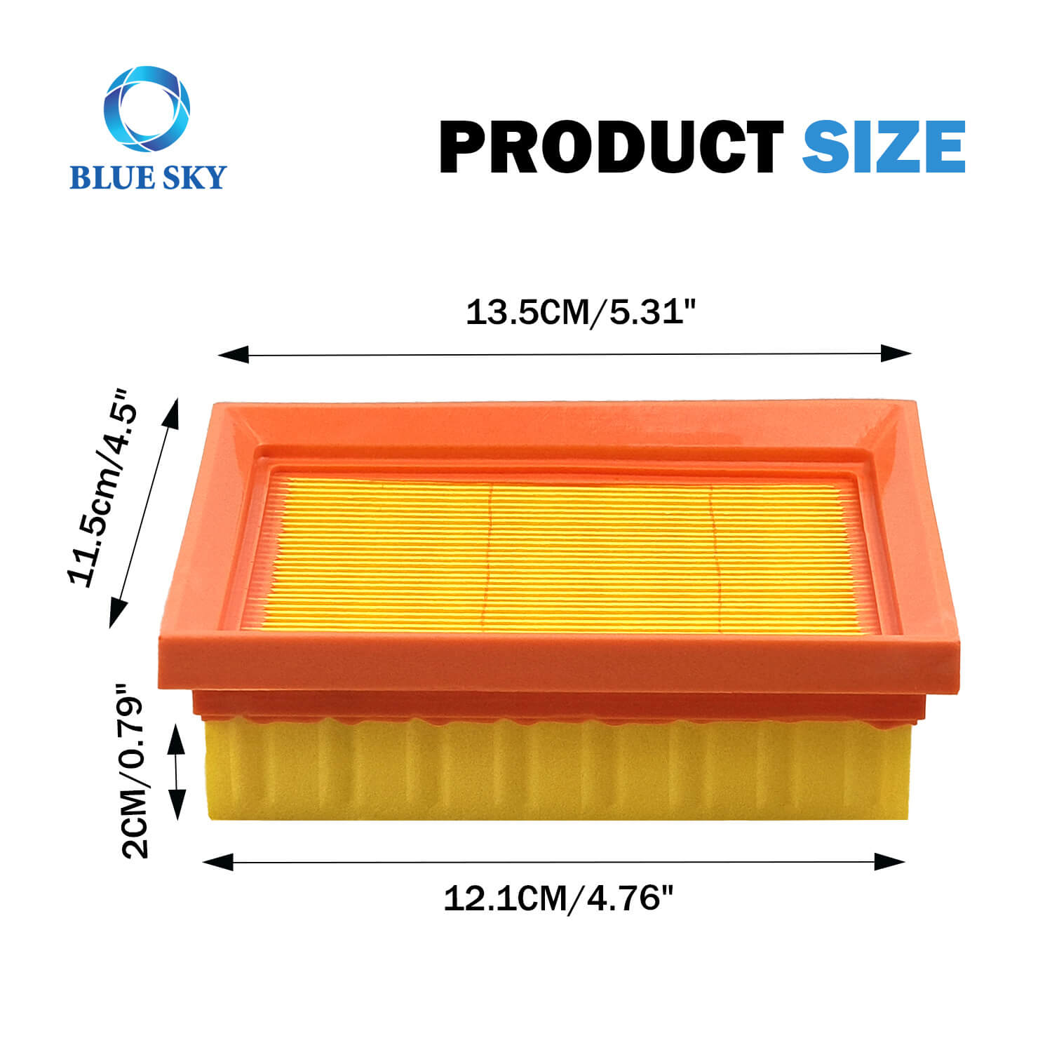 Size of 17211-KRE-9000 Motorcycle Air Filter Replacement for Honda NXR125 XR125 XR125L (2003–2010) Tamaño de 17211-Kre-9000 Reemplazo de filtro de aire de motocicleta para Honda NXR125 XR125 XR125L (2003–2010)
