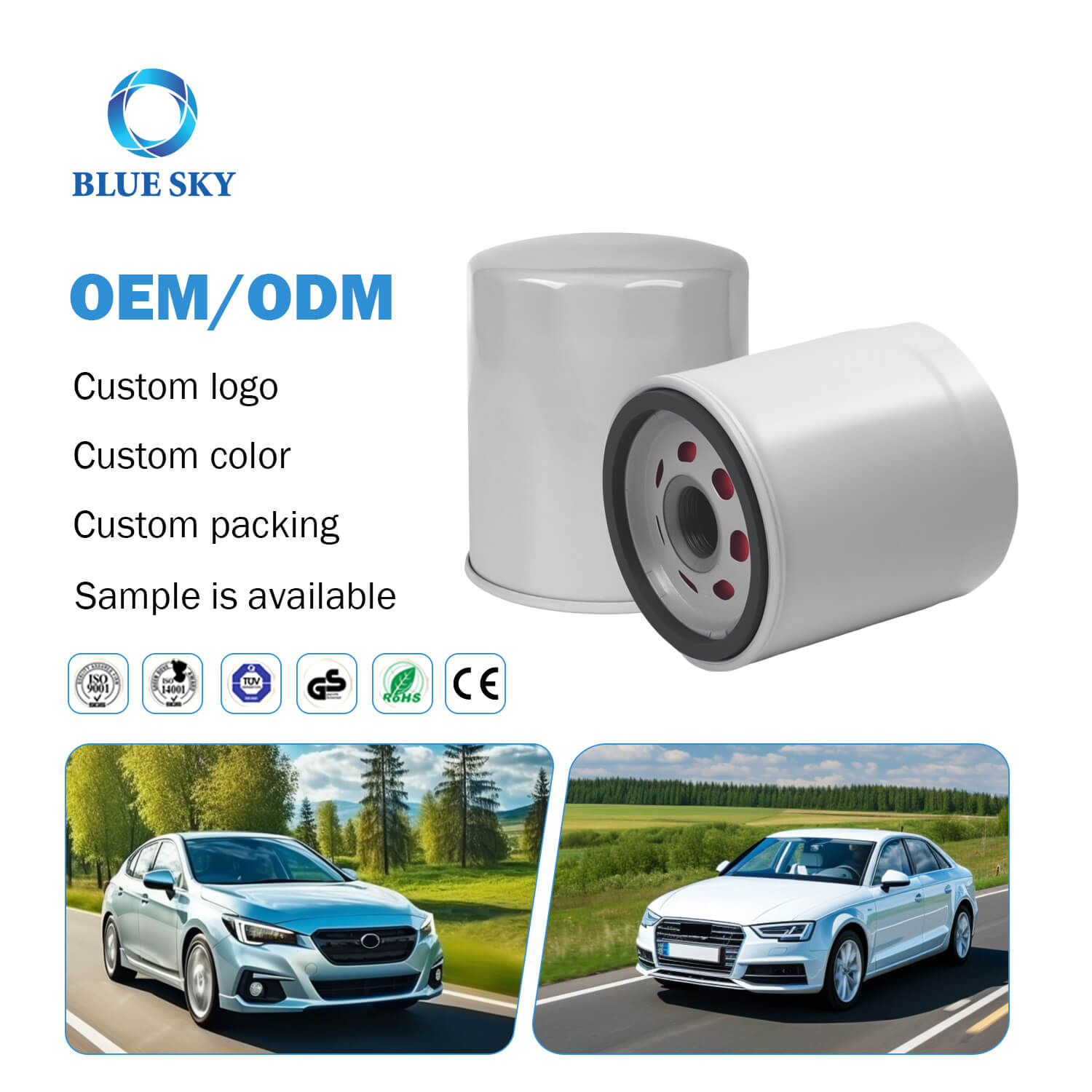 OEM ODM Car Filter Supplier Engine Oil Filter FL910S for FORD OEM ODM Proveedor de filtros de automóvil Filtro de aceite del motor FL910S para FORD