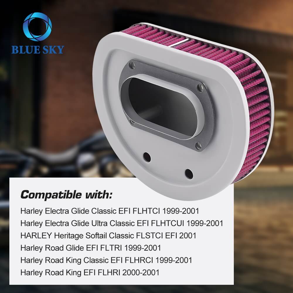 Motorcycle Air Filter Replacement 29462-99 1011-4208 for Harley Electra Glide Classic EFI FLHTCI (1999–2001) Reemplazo del filtro de aire de la motocicleta 29462-99 1011-4208 para Harley Electra Glide Classic Efi Flhtci (1999–2001)