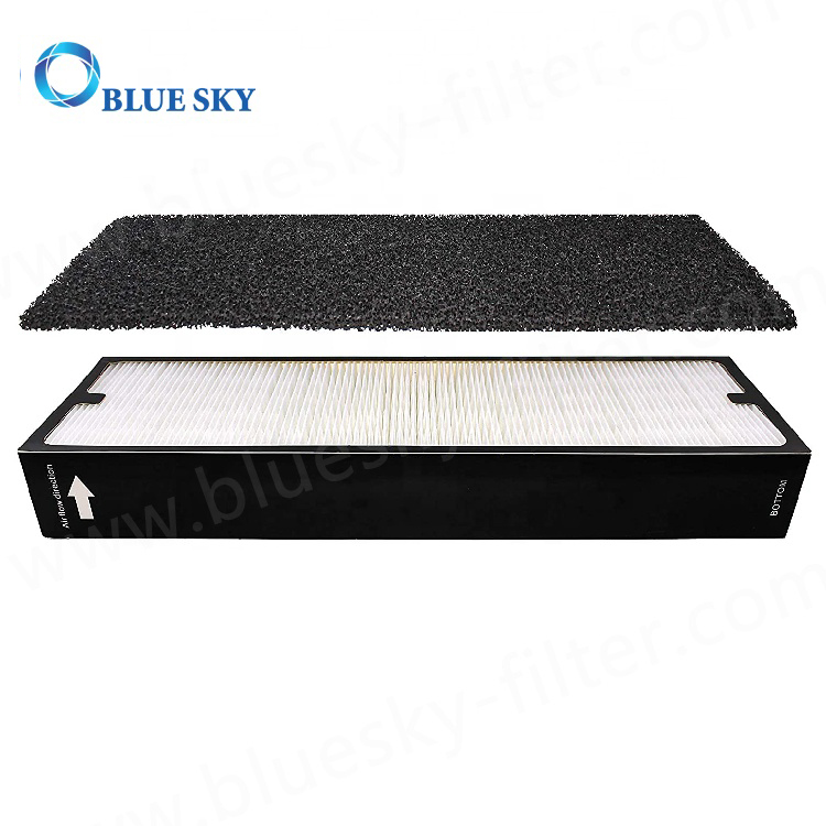 Filtro de partículas de carbón activo y filtro HEPA de algodón de carbón Compatible con las piezas del purificador de aire Blueair Sense