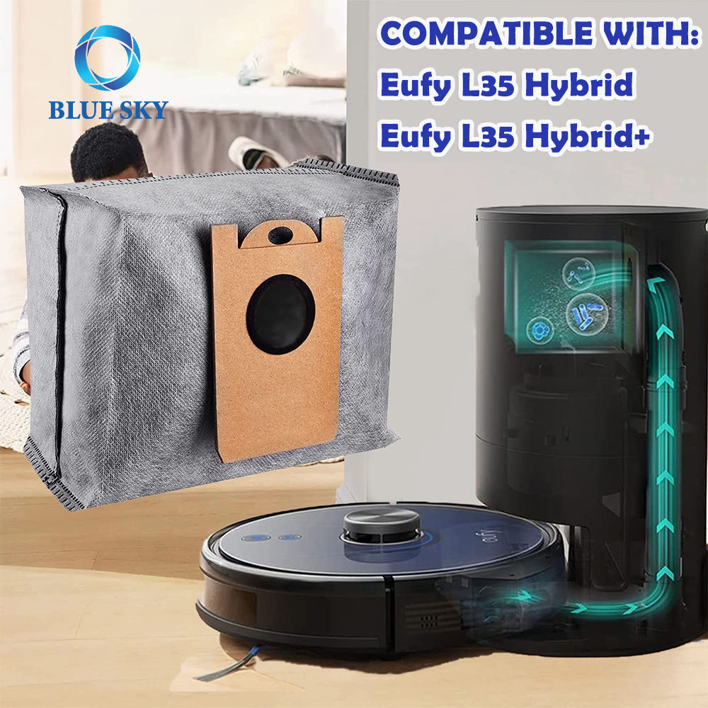 Bolsas de polvo no tejidas de repuesto para Robot aspirador Eufy Robovac L35 Hybrid & Hybrid+