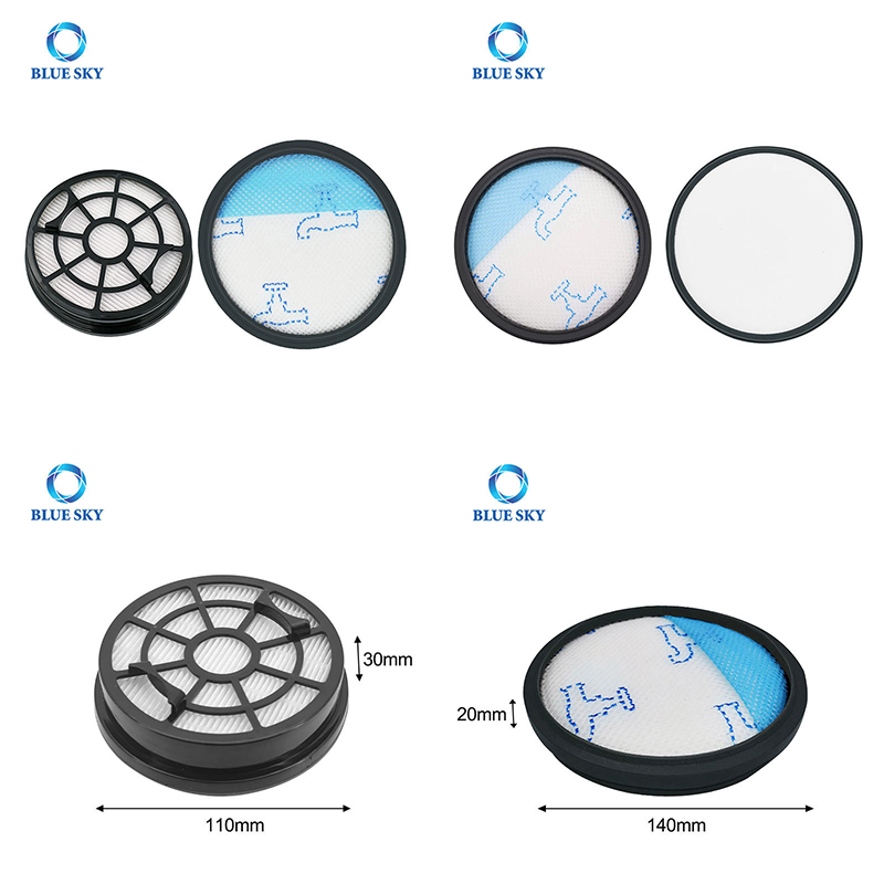 Filtros H12 de repuesto BS1477 y filtros premotor para aspiradora Rowenta ZR904301