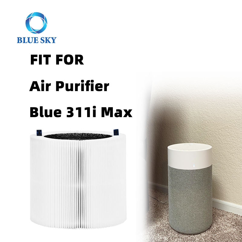 Filtros HEPA de carbón activado de alta eficiencia de etapa 2 en 1 compatibles con el purificador de aire Blueair Blue Pure 311i Max F3MAX