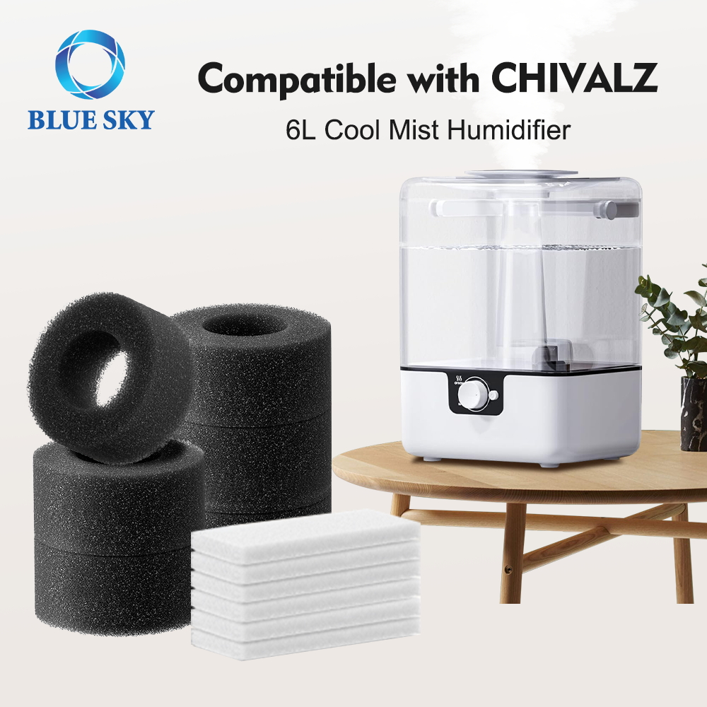 Almohadilla aromática y filtro humidificador compatible con humidificador de niebla fría Yzy6001 Chivalz 6L