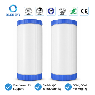 Cartucho de filtro de agua recargable para toda la casa, 4,5 x 10, compatible con carcasa Big Blue