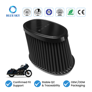 Elemento de filtro de aire 29400384 compatible con Harleys-Davidson Low Rider S ST Breakout 117 Touring CVO Entrada de ventilación pesada