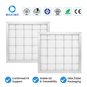 Prefiltro de panel plano con marco de aluminio para HVAC