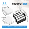 Kit de filtros de repuesto de fieltro y espuma HEPA H12 compatible con Sharks PowerDetect AZ3900UK AZ3900UKT AZ3900UKTBK
