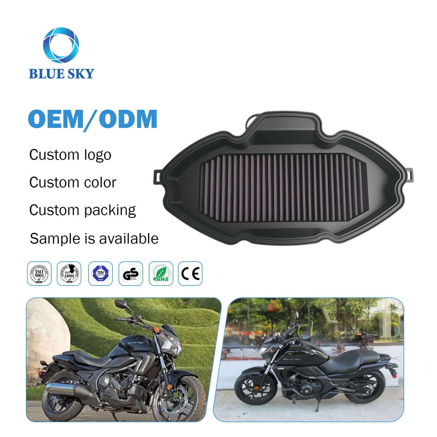 Filtro de aire para motocicleta para Hondaa Nc700 Nc750d Integra Nc750s Nc750X Ctx700 2012-2019 - Fabricante OEM