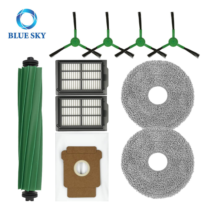 Kit completo de piezas de repuesto para Irobot Roomba 505/405 Combo | Incluye cepillos de rodillos, almohadillas de moplidad, filtro HEPA, cepillos laterales, bolsas de polvo