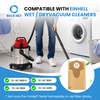 Bolsas de filtro de polvo de papel de repuesto de 15/20L aptas para aspiradoras Einhells BT-VC 1250 S e INOX 1250/1 personalizadas disponibles