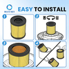 Reemplazo de filtro de cartucho de aspiradora Compatible con Parksides PWD 12 A1 20 A1 25 A1 30 A1 personalizado disponible