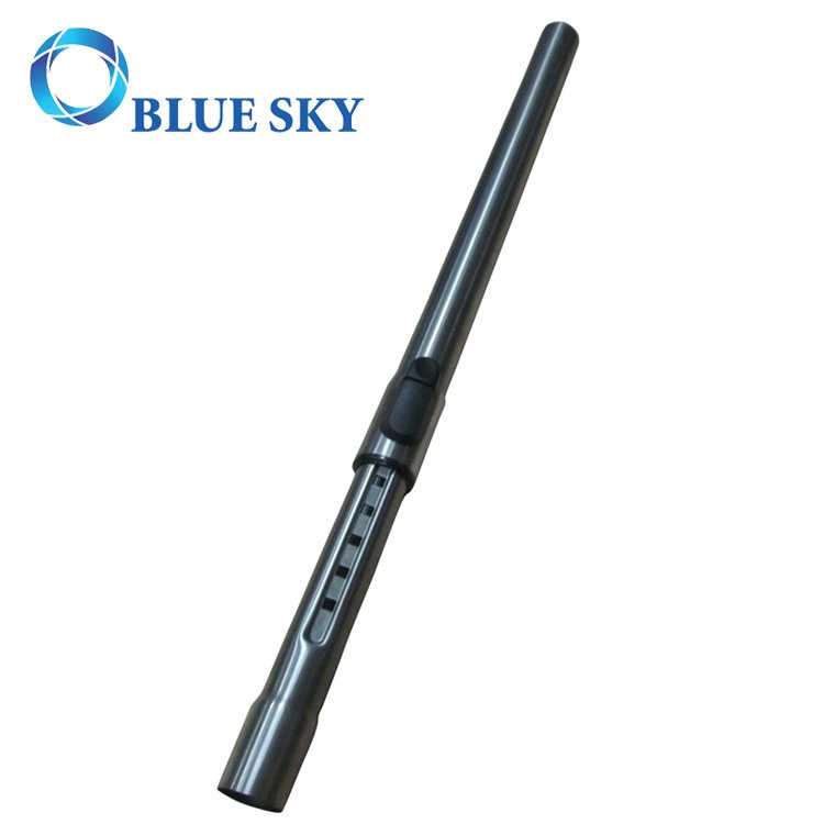 Tubo de metal de extensión telescópica negro de 33 mm para aspiradoras