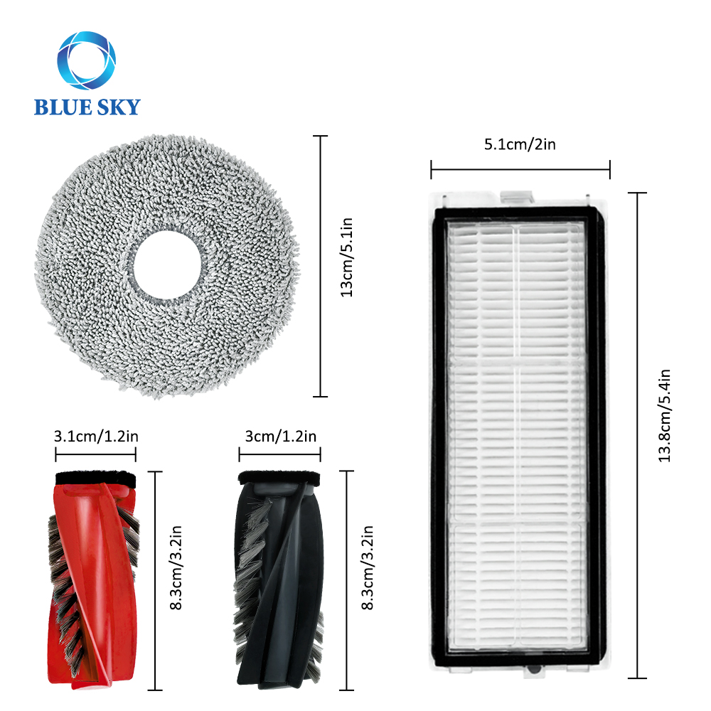 Piezas de robot aspirador de barrido para Roborock Q Revo Curv P20 Pro