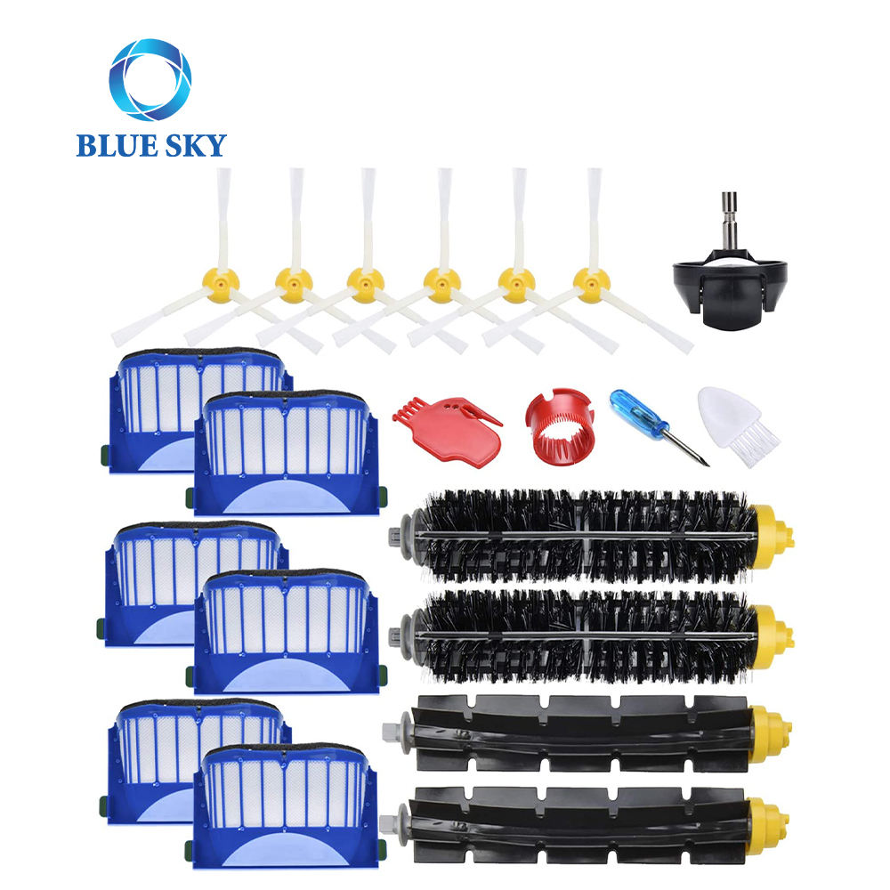 Cepillo de cerdas de repuesto para cepillo lateral, filtro H12 para Irobot Roomba serie 500 y 600, accesorios para Robot aspirador