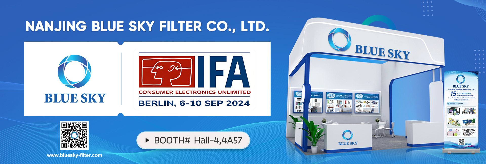 NANJING Blue Sky Filter Co.,LTD. Se unirá a la IFA en Berlín 2024