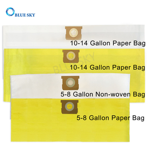 Bolsas de filtro de polvo personalizadas compatibles con bolsas de aspiradora Shop Vac de 10 a 14 galones y 5 a 8 galones