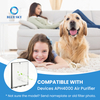 Reemplazo de filtro de carbón activado HEPA 2 en 1 compatible con purificador de aire KNKA APH4000