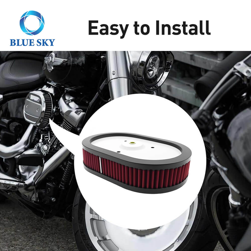 Filtro de aire de alto rendimiento HD-0910 / 29670-09 Reemplazo para Harley Davidson Road King CVO y Dyna Low Rider (2009-2017)