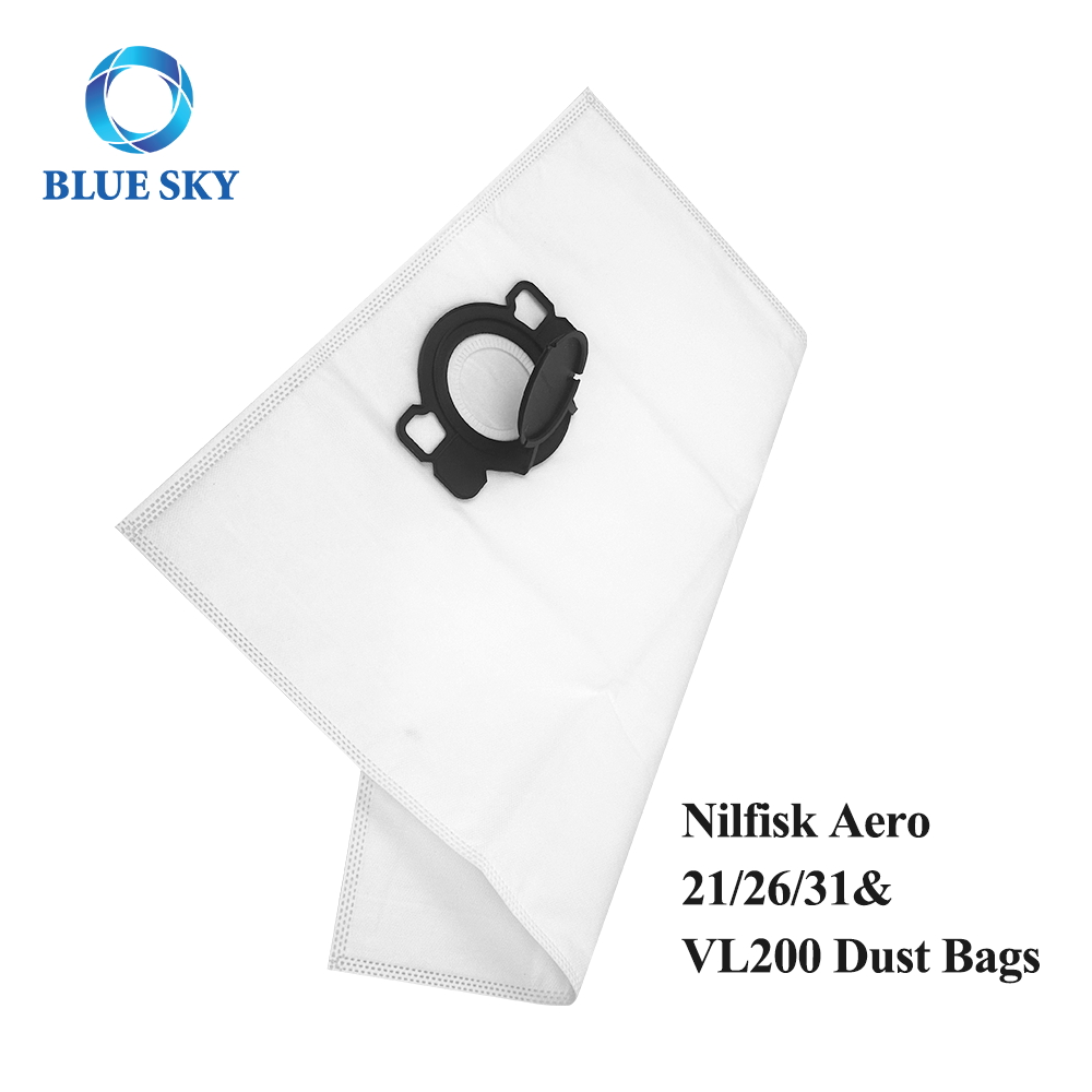 212632 y VL200 Bolsa de polvo no tejido de alta calidad 107419590 Compatible con Nilfisk Aero 21-01 y 26-21 Aspiradoras