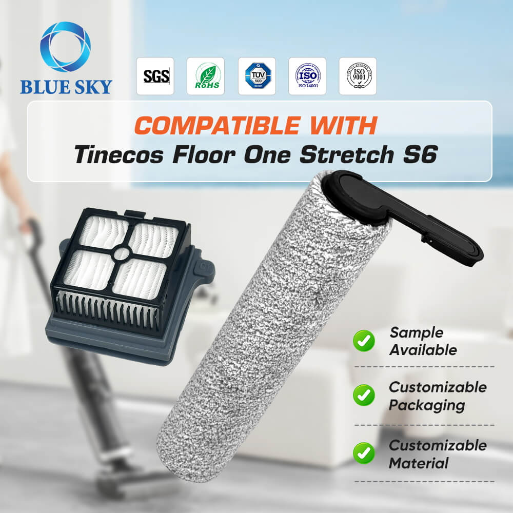 Kit de reemplazo de cepillo y filtro para Tineco Floor One STRING S6 | Accesorios de aspiradora