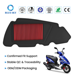 Filtro de aire reutilizable de alto flujo para motocicleta A417 para Yamahas RSZ 100cc limpiador para admisión reemplazo personalizado disponible
