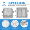 Kit de repuesto de filtro HEPA de cepillo de rodillo apto para aspiradora en seco y húmedo Roborocks A30 A30 Pro F25 F25 ACE