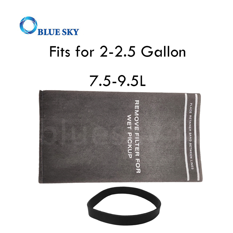 Filtro de bolsa de tela para polvo compatible con bolsas de aspiradora Craftsman 9-38737 de 2 a 2,5 galones Shop vac 