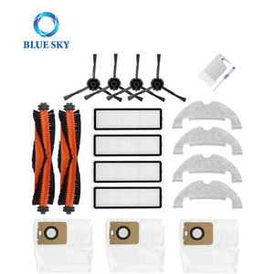 Kit de accesorios de almohadillas de mopa de filtro de cepillo de rollo de vacío de Robot de repuesto apto para Robot Dreame Bot Z10 Pro L10 Plus