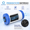 Cartucho de filtro de agua recargable para toda la casa, 4,5 x 10, compatible con carcasa Big Blue