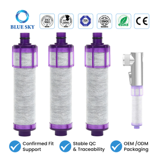 Cartucho de filtro de agua para grifo económico JF-22, repuesto todo en uno, eliminación de cloro, purificador de agua, inserto de filtro