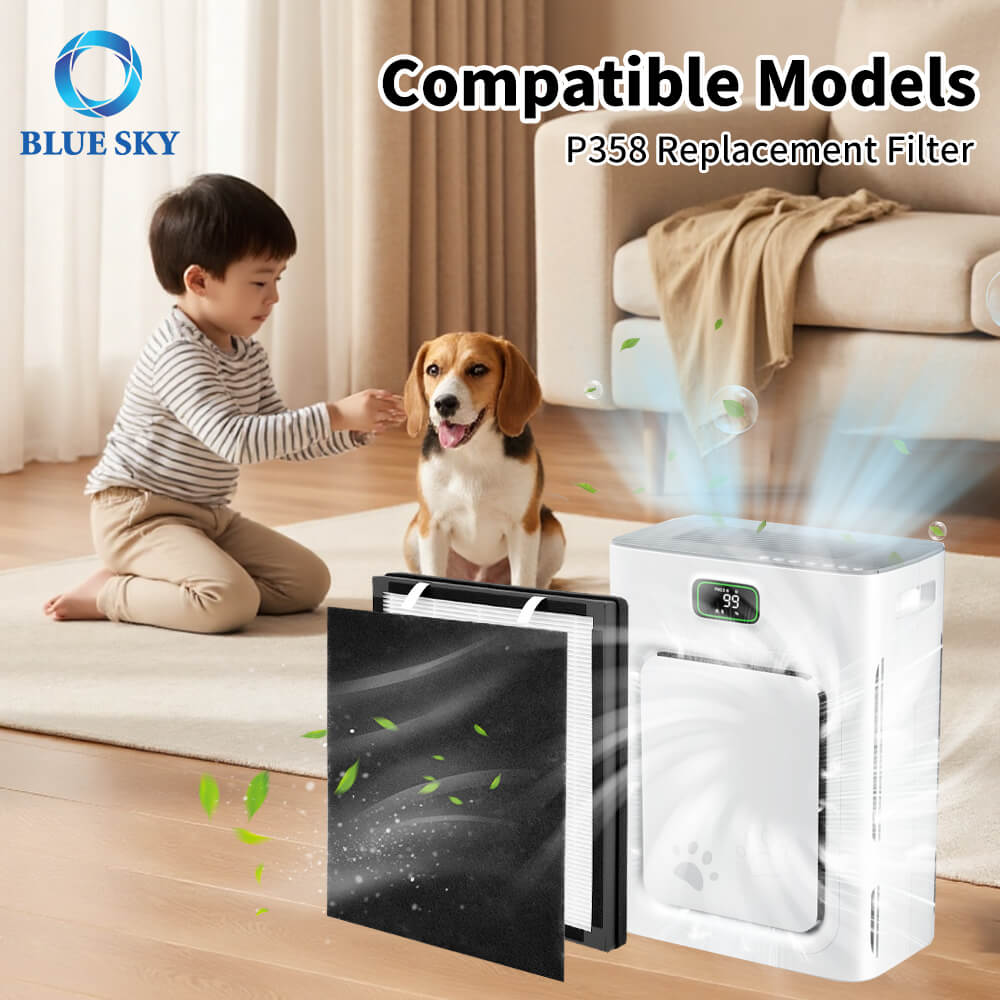 Filtro de carbón activado HEPA de repuesto para purificador de aire HEAPETS P358 - Fabricante de filtros de aire al por mayor OEM