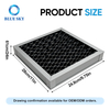 Filtro de aire de panel plisado de carbón activado con marco de aluminio para ventilación HVAC Control de olores personalizado disponible