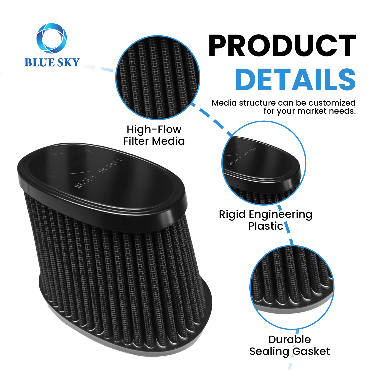Elemento de filtro de aire 29400384 compatible con Harleys-Davidson Low Rider S ST Breakout 117 Touring CVO Entrada de ventilación pesada