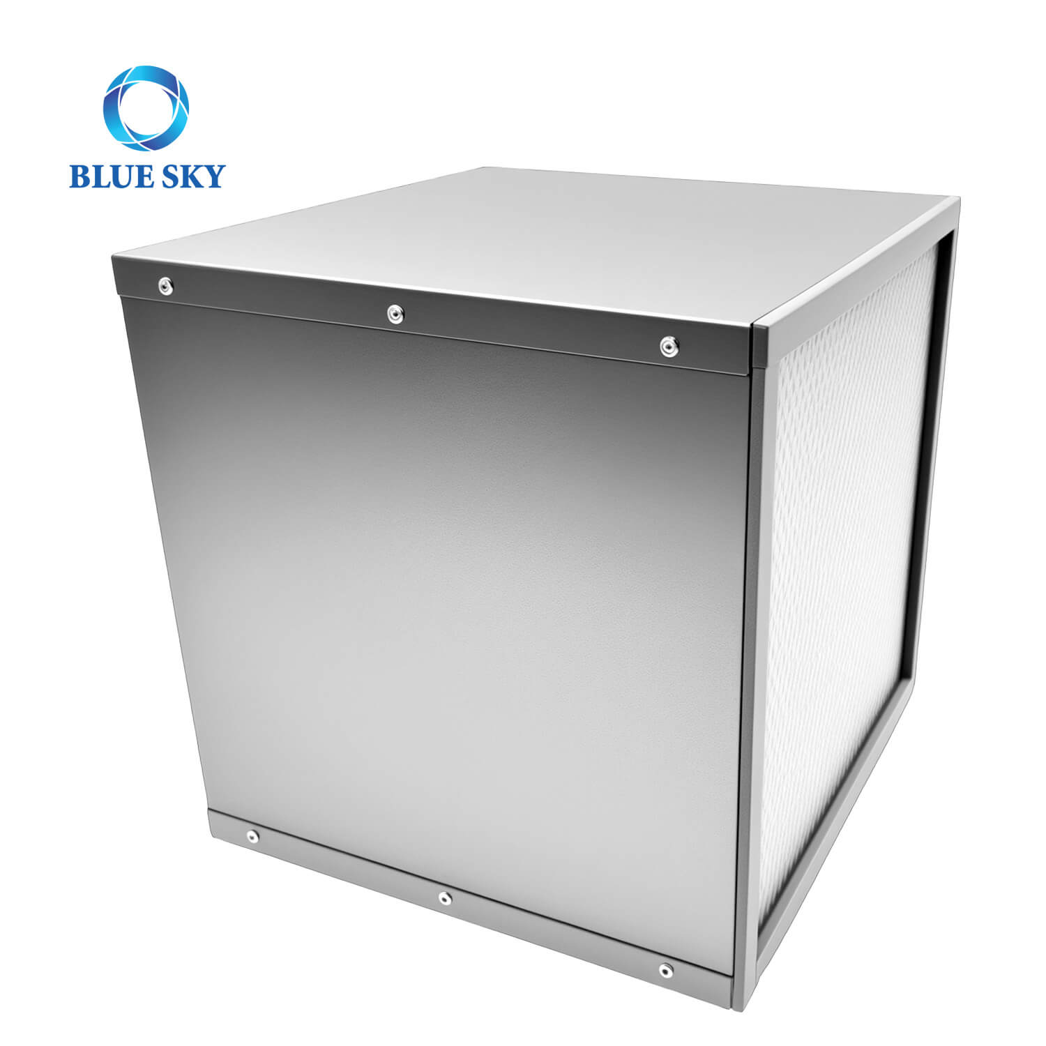 Filtros HVAC de caja de marco metálico para sistema de ventilación de laboratorio, filtro HEPA de aire acondicionado de ventilación de calefacción de grado H14, filtro de aire para horno