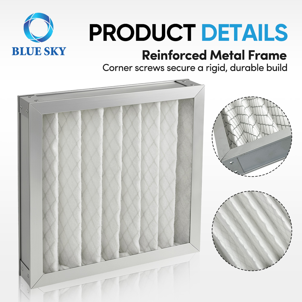 Filtro de aire de panel plisado G4 de 294 × 294 × 45 mm