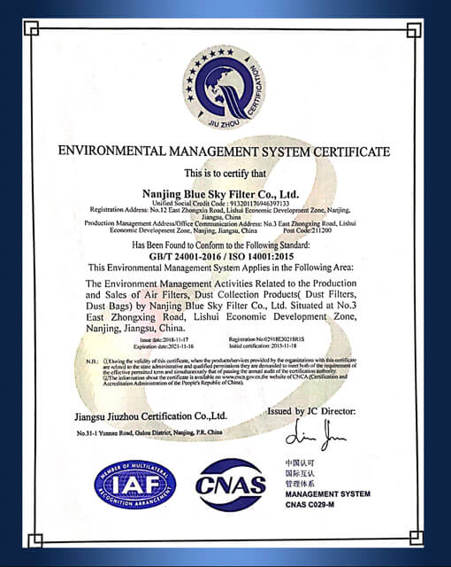 Certificación ISO14001