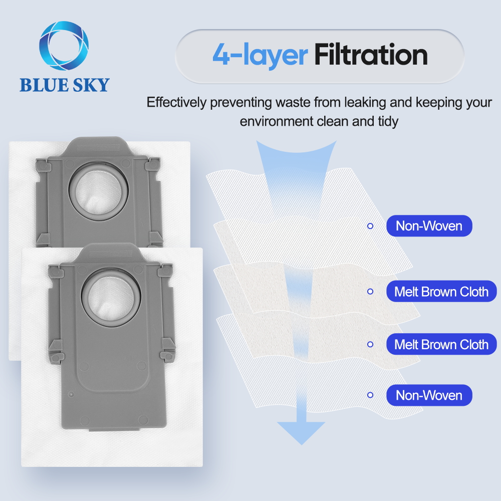 Reemplazo de bolsa de filtro de polvo para Roborock Q Revo /S/PRO /Qrevo Maxv/Qrevo Master / S8 Maxv Ultra/S8 Max Ultra Robot aspirador