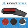 Elemento de filtro de aire para motocicleta, repuesto apto para limpiador de aire de admisión Yamahas BWS 125, lavable de alto flujo, OEM personalizado disponible