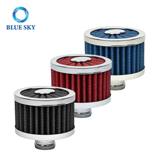 Mini filtro de aire de alto flujo de 23 mm - Limpiador de respiraderos de entrada de aire frío para motocicletas y sistemas turbo