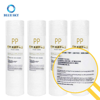 Filtro de agua del cartucho doméstico 10 pulgadas 1/5micron, filtro de agua de PP de casa, reemplazo de filtro de sedimentos RO