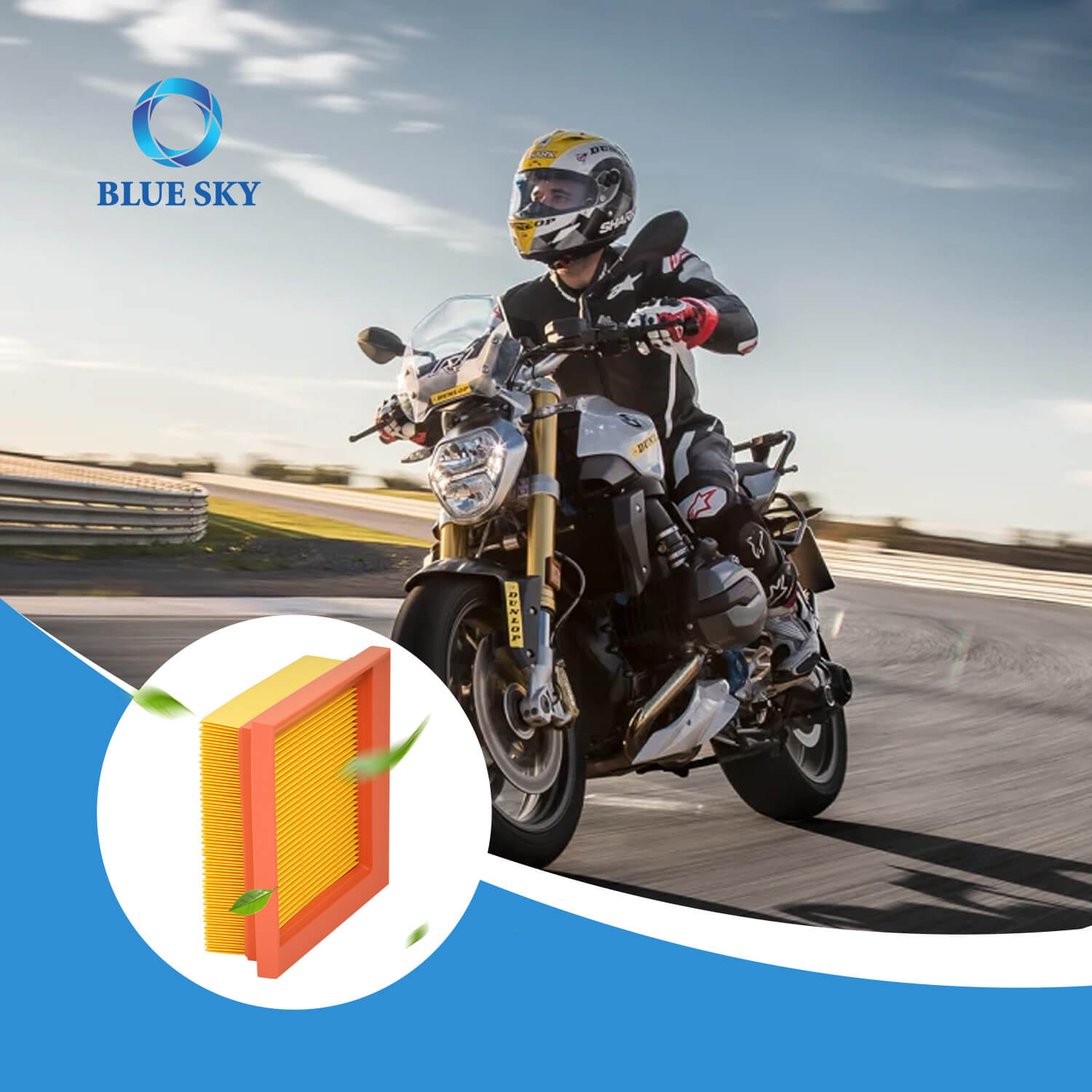 Reemplazo del filtro de aire del motor de motocicleta para Honda NXR125 / XR125 / XR125L (2003–2010)-OEM 17211-Kre-9000