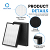 Filtro de repuesto HEPA y carbón 3 en 1 compatible con PuroAirs 400