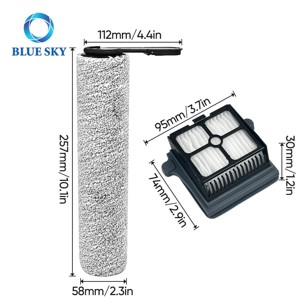 Kit de reemplazo de cepillo y filtro para Tineco Floor One STRING S6 | Accesorios de aspiradora