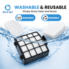 Kit de filtros de repuesto de fieltro y espuma HEPA H12 compatible con Sharks PowerDetect AZ3900UK AZ3900UKT AZ3900UKTBK