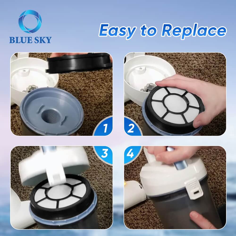 Filtro HEPA lavable para aspirador inalámbrico negro y decker BDASV101 BDASV102 BDASV103 BDASV104 BDASL201 BDASL202