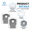 Bolsa de polvo para aspiradora robot para Roborocks Qrevo y Saros Series