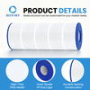 Cartucho de filtro de piscina de 120 pies cuadrados apto para C1200 CX1200RE PA120 C-8412 FC-1293