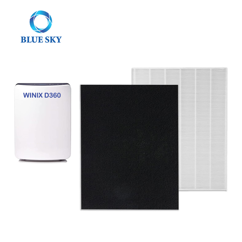 Filtros H13 y 4 filtros de carbón de repuesto para purificadores de aire Winix D360